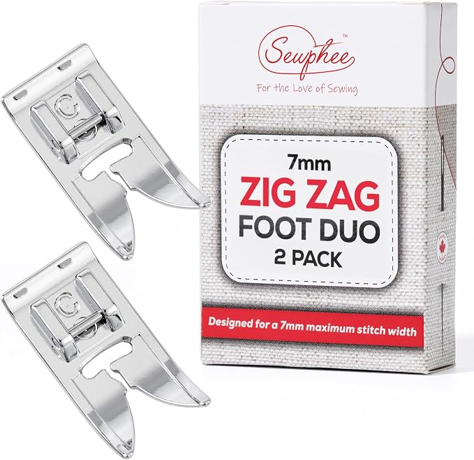 7mm Metal Zigzag Foot Duo